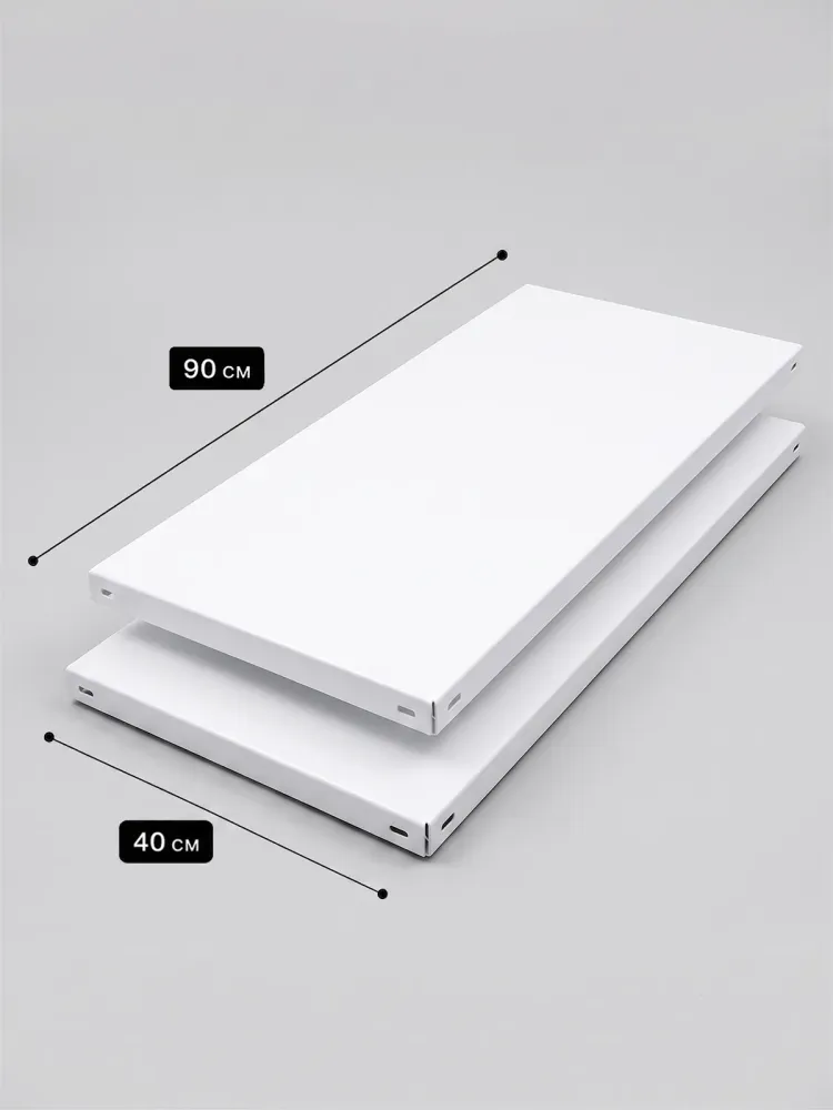 90×40 см, комплект 2 шт, белая